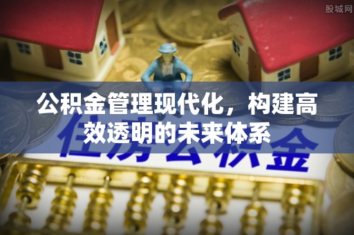 偃师公积金管理现代化，构建高效透明的未来体系