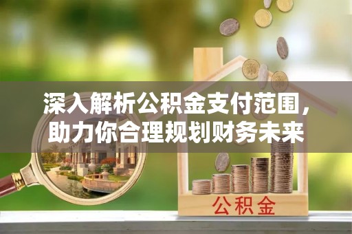 偃师深入解析公积金支付范围，助力你合理规划财务未来