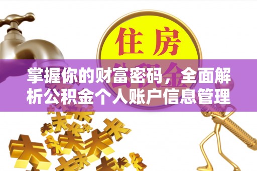 偃师掌握你的财富密码，全面解析公积金个人账户信息管理